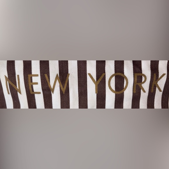 Henri Bendel Authentic Brown and White Striped Garment/Dust/Laundry Bag - Picture 10 of 11